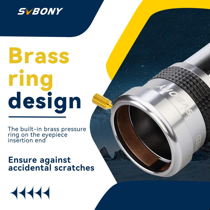 SVBONY SV137 Barlow Lens 2X, 1.25 Inches, Telescope 2X Barlow Lens Fully Multi Coated with Metal Body, Telescope Accessories for Eyepiece and Camera, for Astronomical Observation and Photography - Image 5